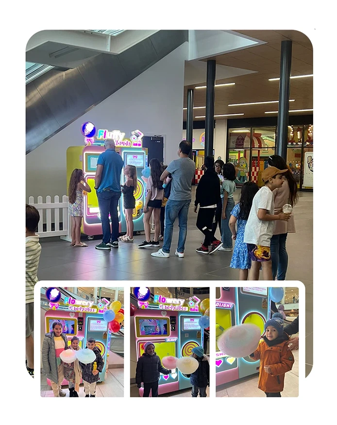 cotton candy vending machine in UK