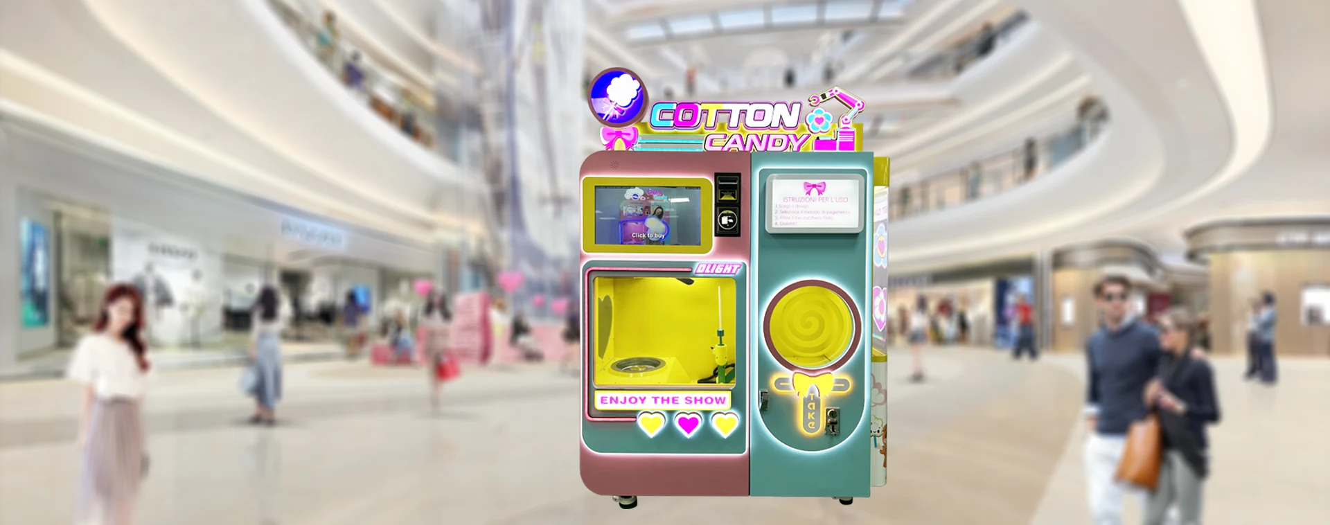 cotton candy vending machine