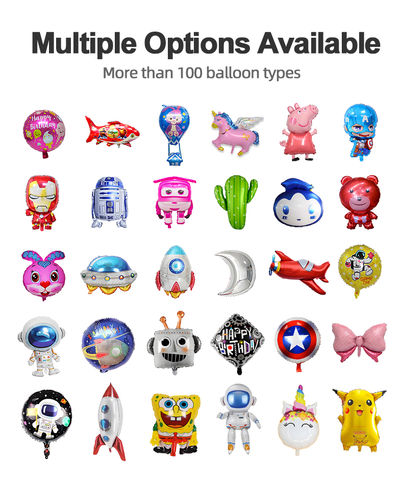 Rich balloon shapes, deeply loved by children