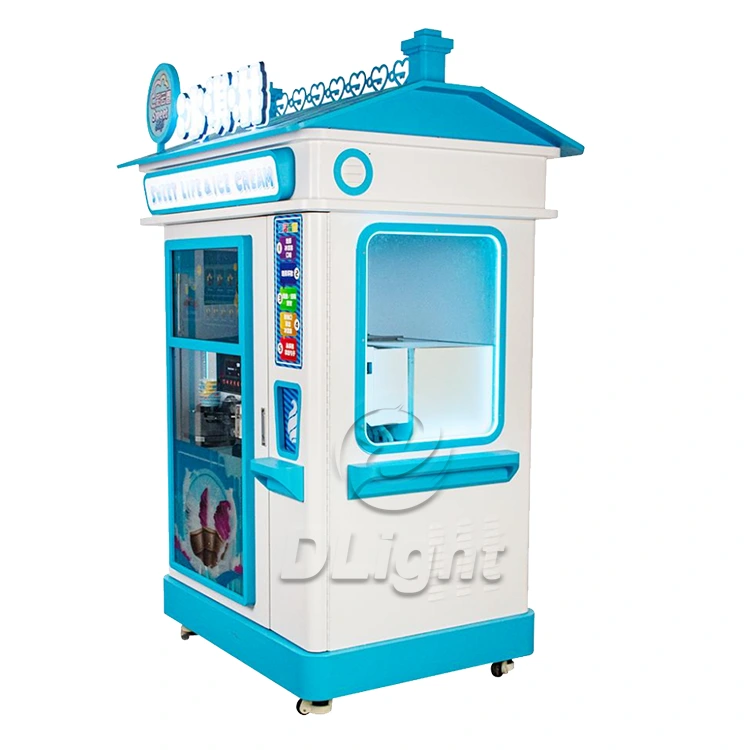 3 flavors ice cream vending machine