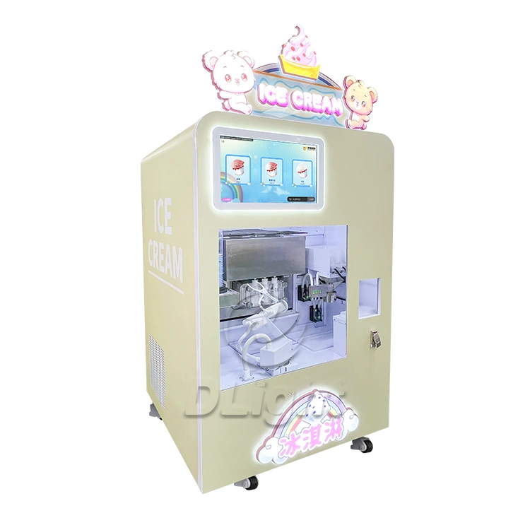 Double Cylinder Multi flavor Ice Cream Vending Machine