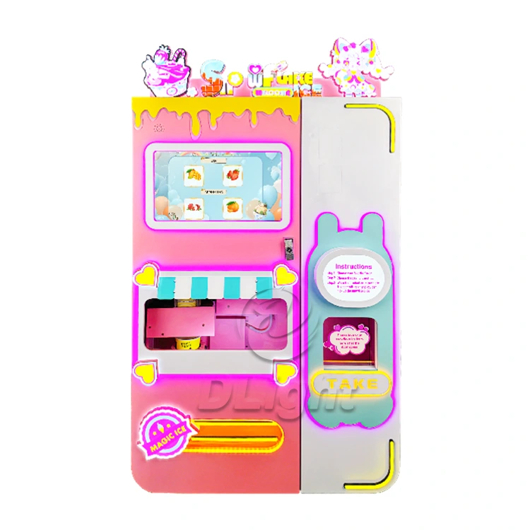 3 flavors ice cream vending machine