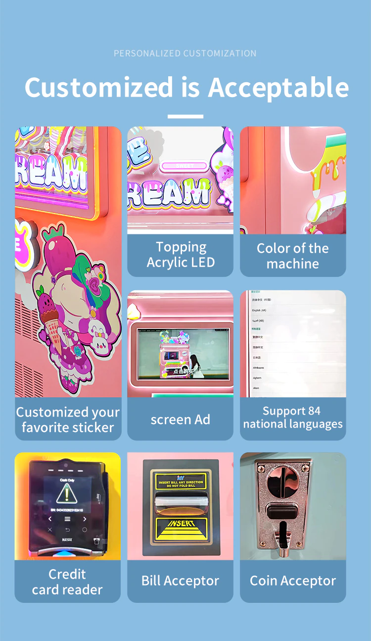 Automatic ice Cream machine