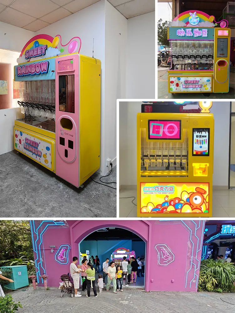 happy candy beans vending machine