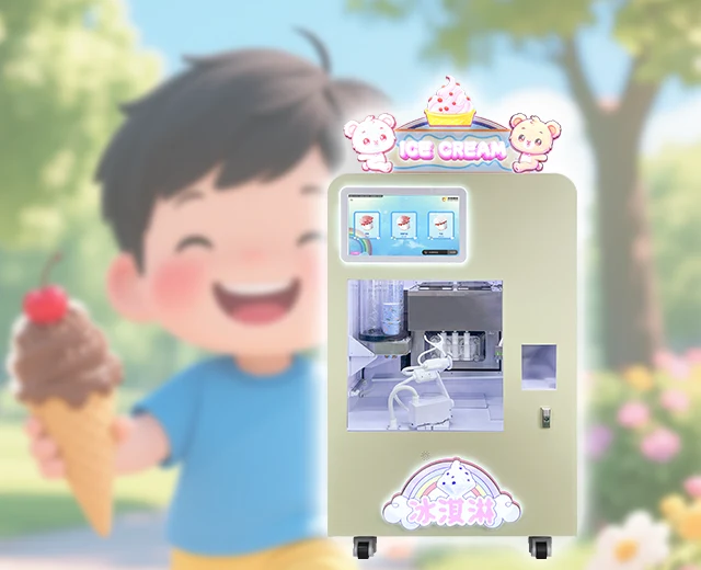 multi flavor Ice cream vending machine