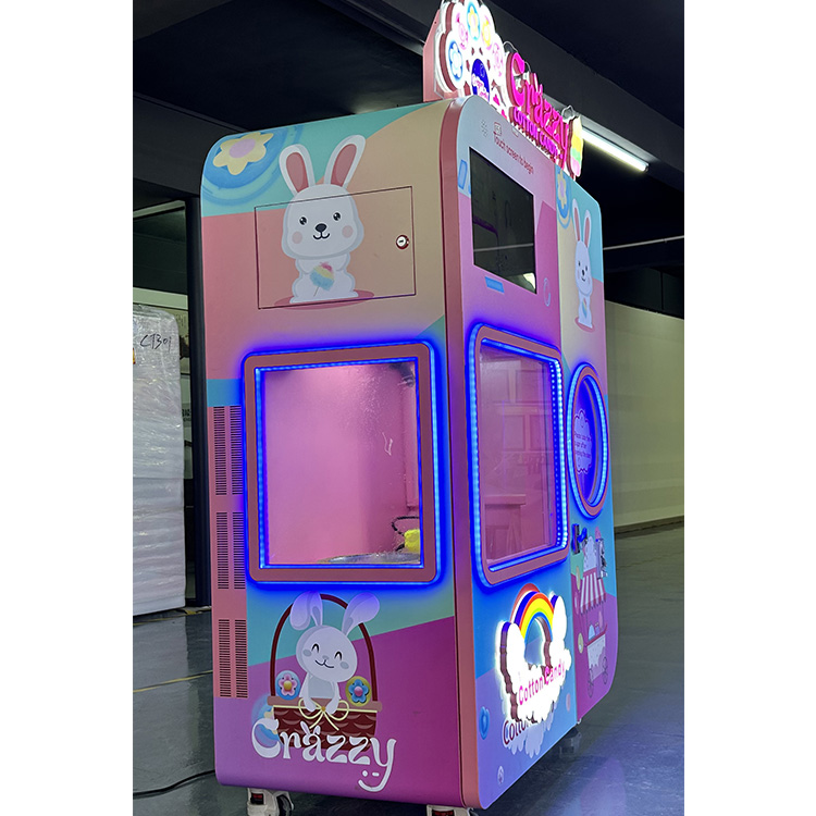 a robot that makes cotton candy