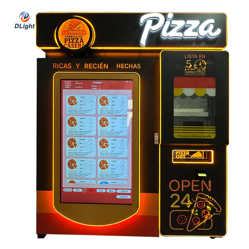 automatic pizza vending machine in Belgium