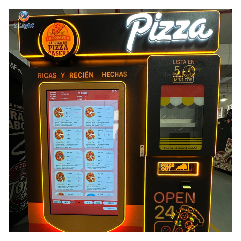 Intelligent pizza vending machi